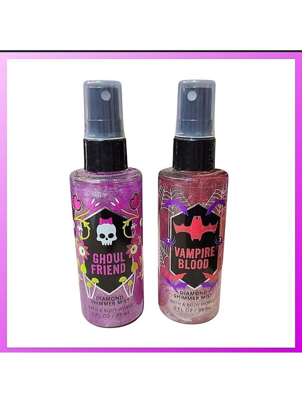 DIAMOND SHIMMER MISTS VAMPIRE BLOOD & GHOUL FRIEND 3 OZ.